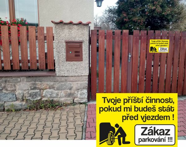 Tabulka / cedulka "Zákaz parkování"