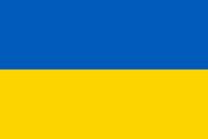 "Tabulka / cedulka - Ukrajinská vlajka"