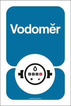 Tabulka / cedulka - Vodoměr