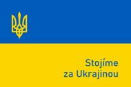 "Samolepka - Stojíme za Ukrajinou"